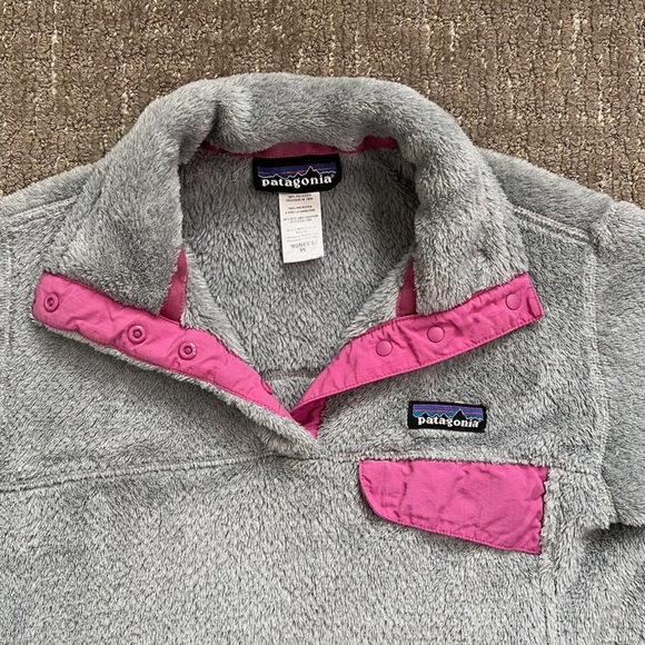 Patagonia Retool Snap T pullover fleece women’s gray /pink XS - Picture 3 of 6